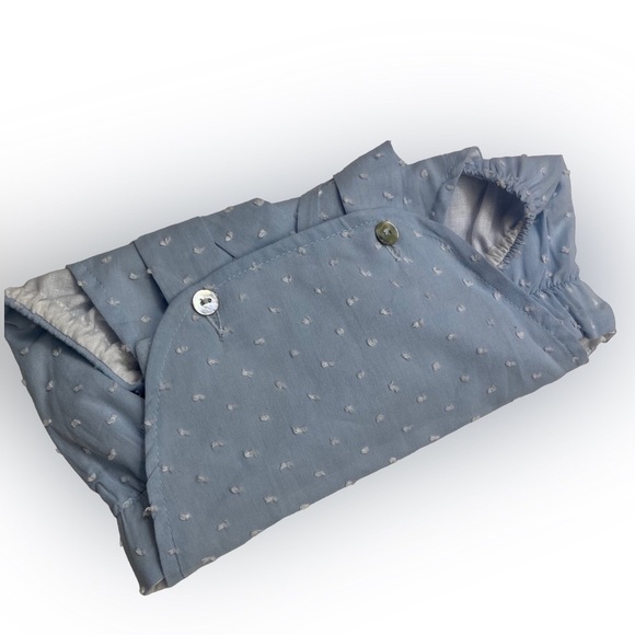 NWOT Mi Lucero Light Blue Plumetti Swiss Dot Sunbubble - Picture 4 of 5